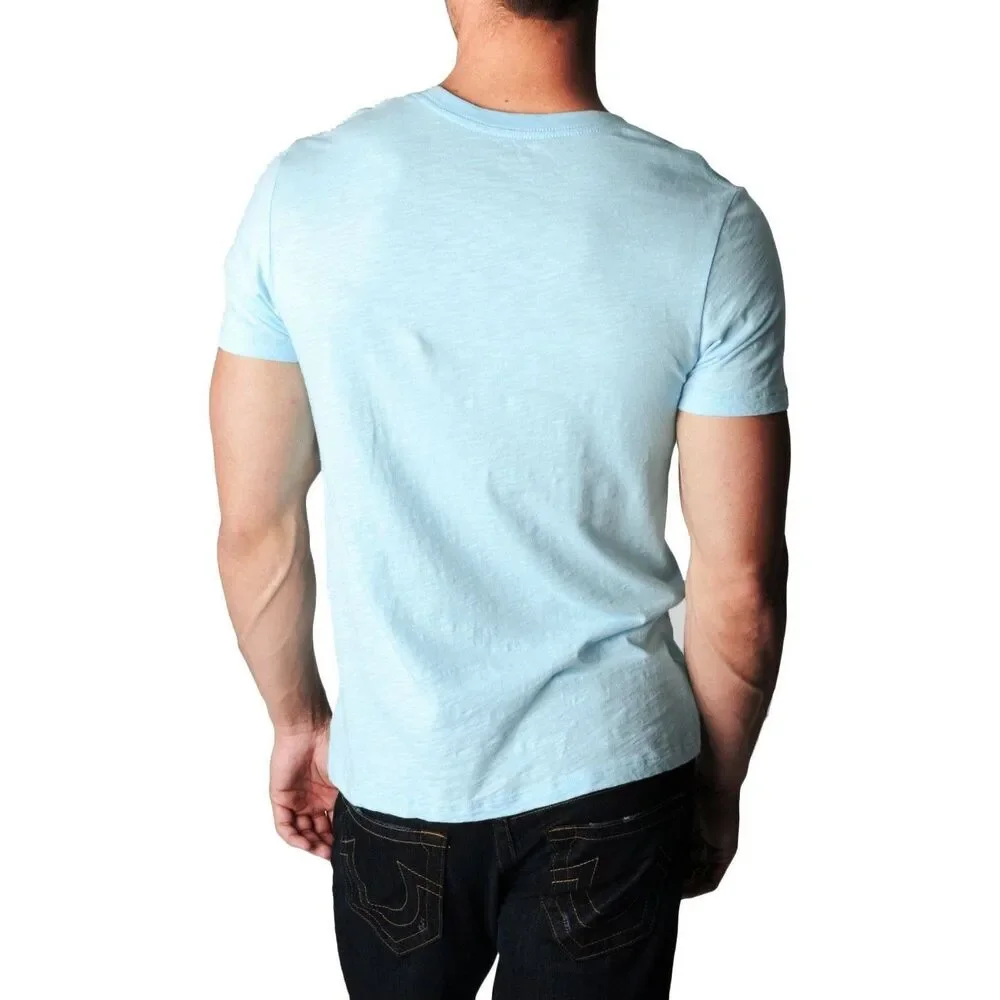 True Religion Jeans Men's Phuket Crew Neck T-shirt Pool Blue Sz L